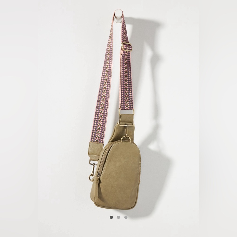 Anthropologie Liberty Crossbody Bag in Khaki - Like New